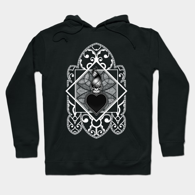 The Queen's Heart - Black version Hoodie by ToleStyle